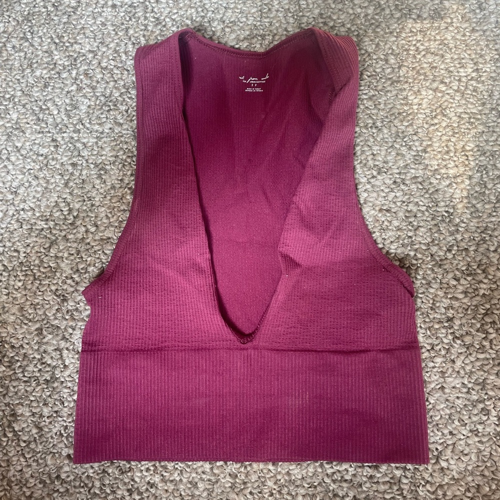 Maroon Out From Under Seamless Plunge Bra Top